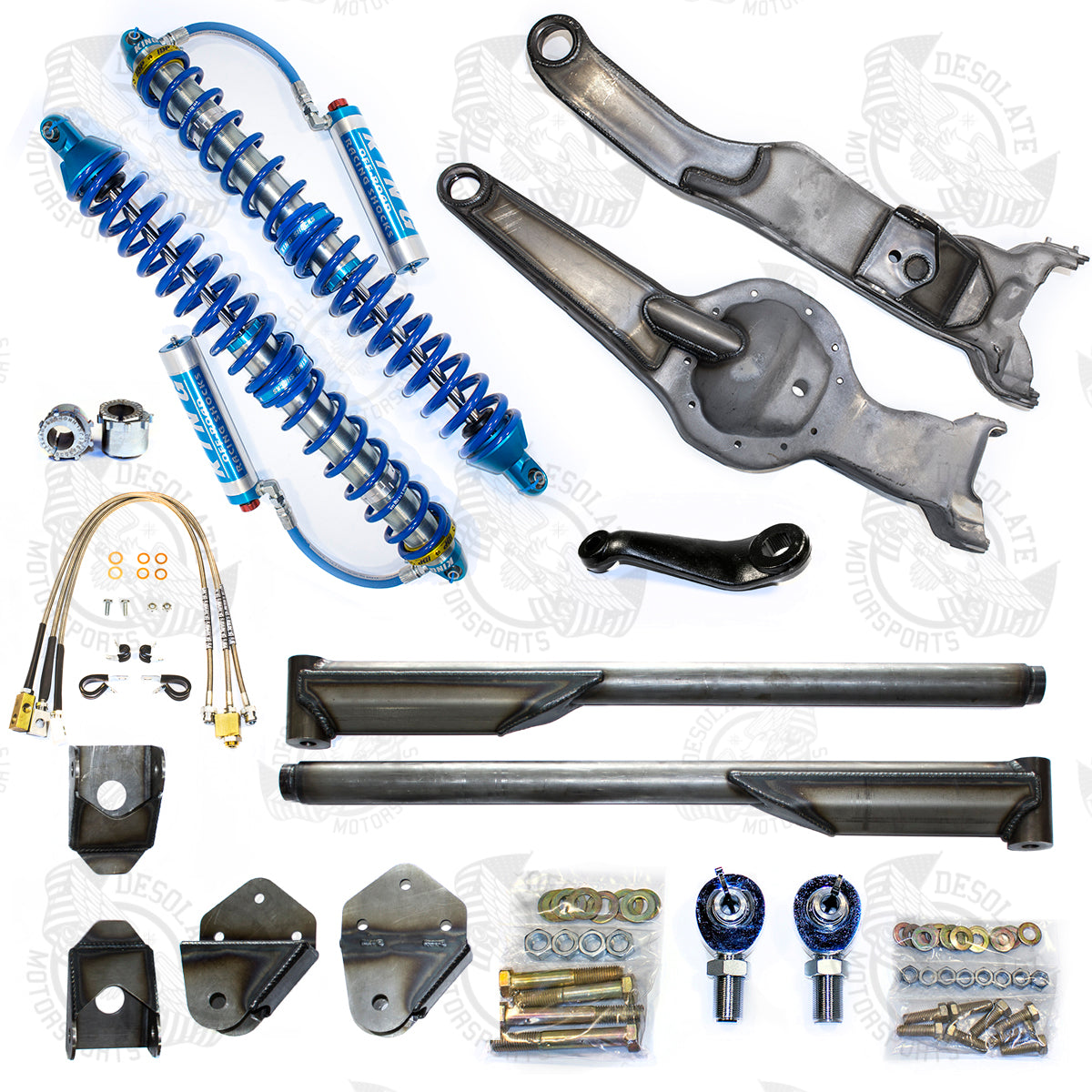 Desolate Motorsports (Stock Width) 2.5" Shock Front & Rear Package (Long Travel)